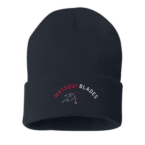 Sportsman 12" Solid Cuffed Beanie (Matsqui Blades)