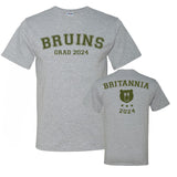 Britannia Grad T-Shirt (Front & Back Logo)