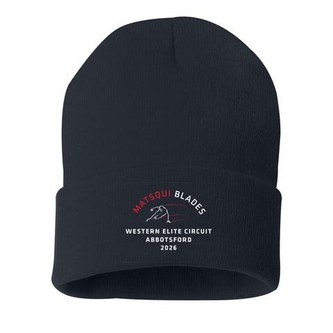 Sportsman 12" Solid Cuffed Beanie (Matsqui Blades)