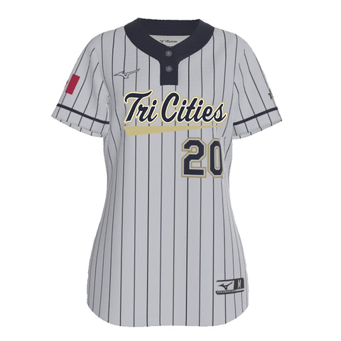 Sublimated Pinstripe Game Jersey - White (Tri City Titans Players Gear)