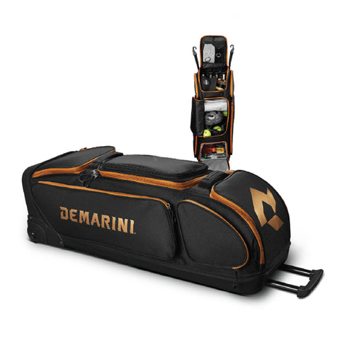 Demarini Special Ops Wheel Bag: Black/Copper