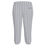 Mizuno Pinstripe Softball Pant - White (Tri City Titans Players Gear)