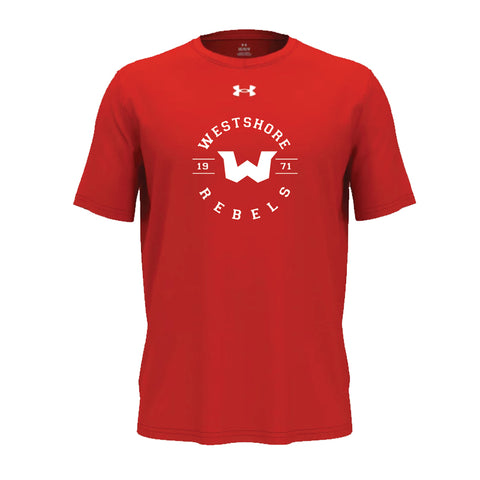 UA Men's Team Tech Short Sleeve T (Westshore Rebels Football)