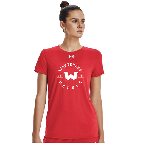 UA Ladies Team Tech Short Sleeve T (Westshore Rebels Football)