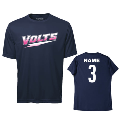Pro Team Dri Fit Shirt - Youth - Players Name/Number (PCFA VOLTS - PLAYERS)