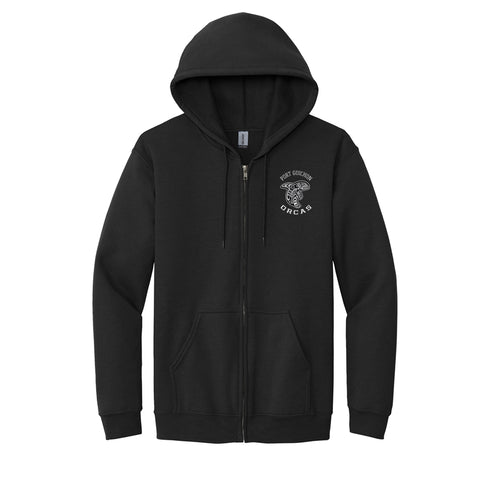 Gildan Full Zip Hoodie (Port Guichon Orcas)