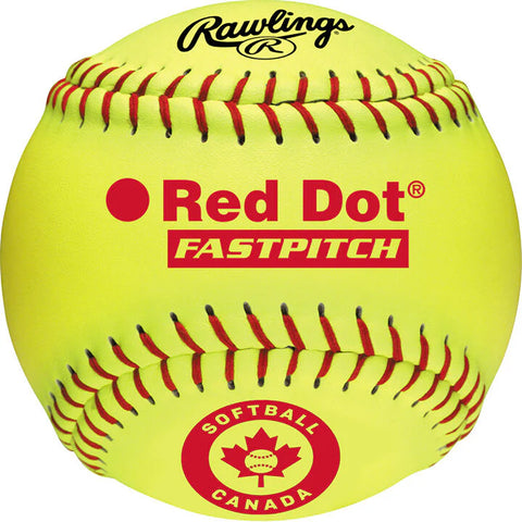 Rawlings Red Dot Leather Softball (PX2RYLC)