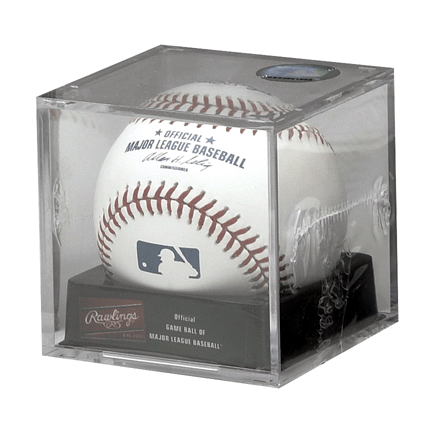 Rawlings MLB Game Baseball in case