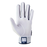 Mizuno MVP Batting Gloves - White/Navy