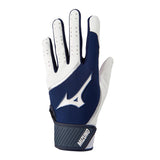 Mizuno MVP Batting Gloves - White/Navy