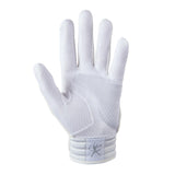 Mizuno Finch Ladies Padded Batting Gloves - White/Gold