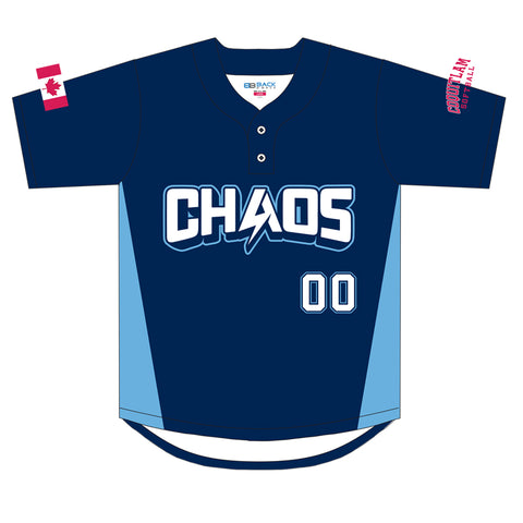 Coquitlam Chaos Sublimated Game Jersey: Navy