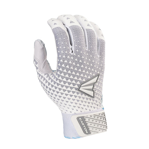 Easton Ghost Fastpitch Batting Gloves - White/Silver