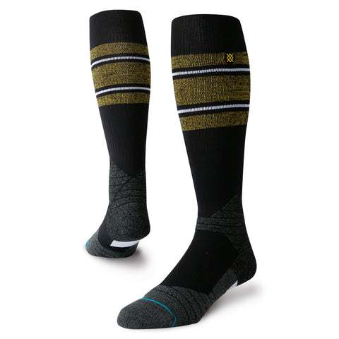Stance Diamond Pro Stripe OTC Sock (Black/Yellow)