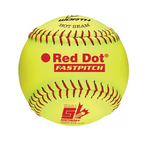 Rawlings Red Dot Leather Softball (PX2RYLC)