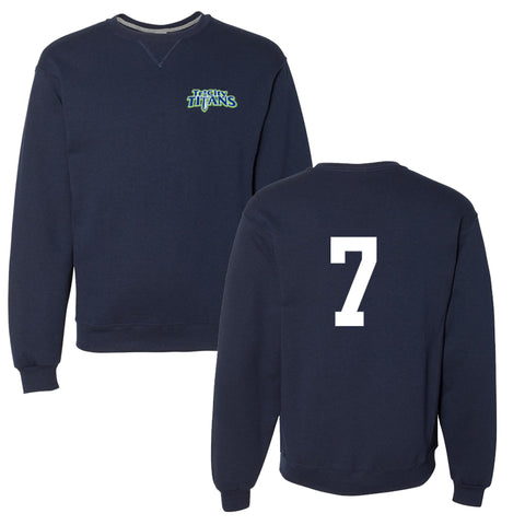 Russell Crewneck w/Twill Back Number (Tri City Titans - Players)