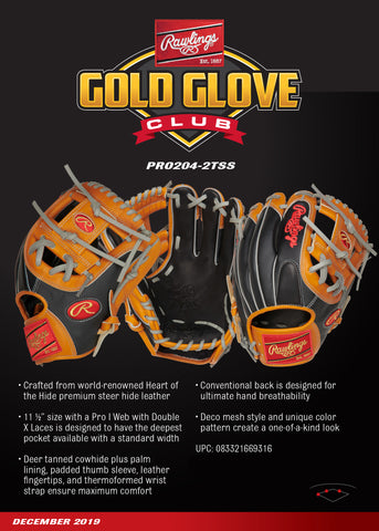 Rawlings Gold Glove Club - December 2019 (PRO204-2TSS) – Prostock