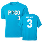 Dri Fit T-Shirts - Front Logo/Back & Front Number/Players Name (Port Coquitlam Softball)