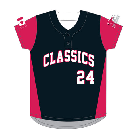 Classics Sublimated Game Jersey: Black